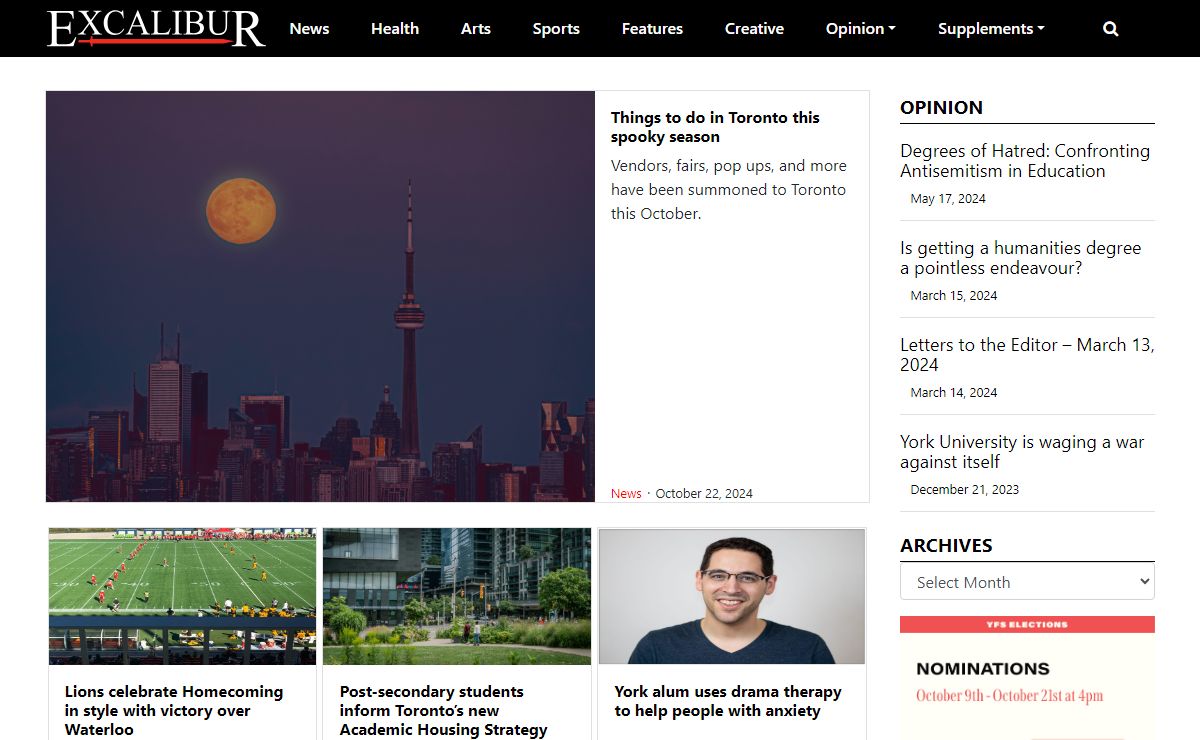 Excalibur - Welcome to York University's Community Newspaper!