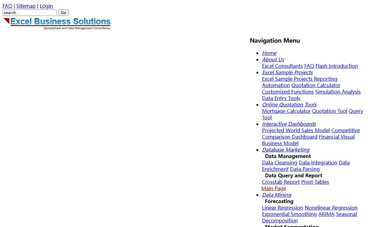 Excel Business Solutions • Excel Consulting And Data Mining Services