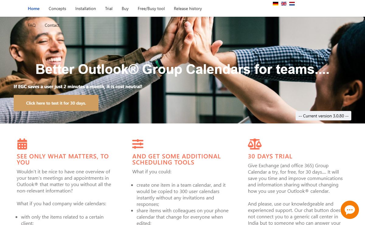 Better Group Calendars for your team (Exchange server plug-in)