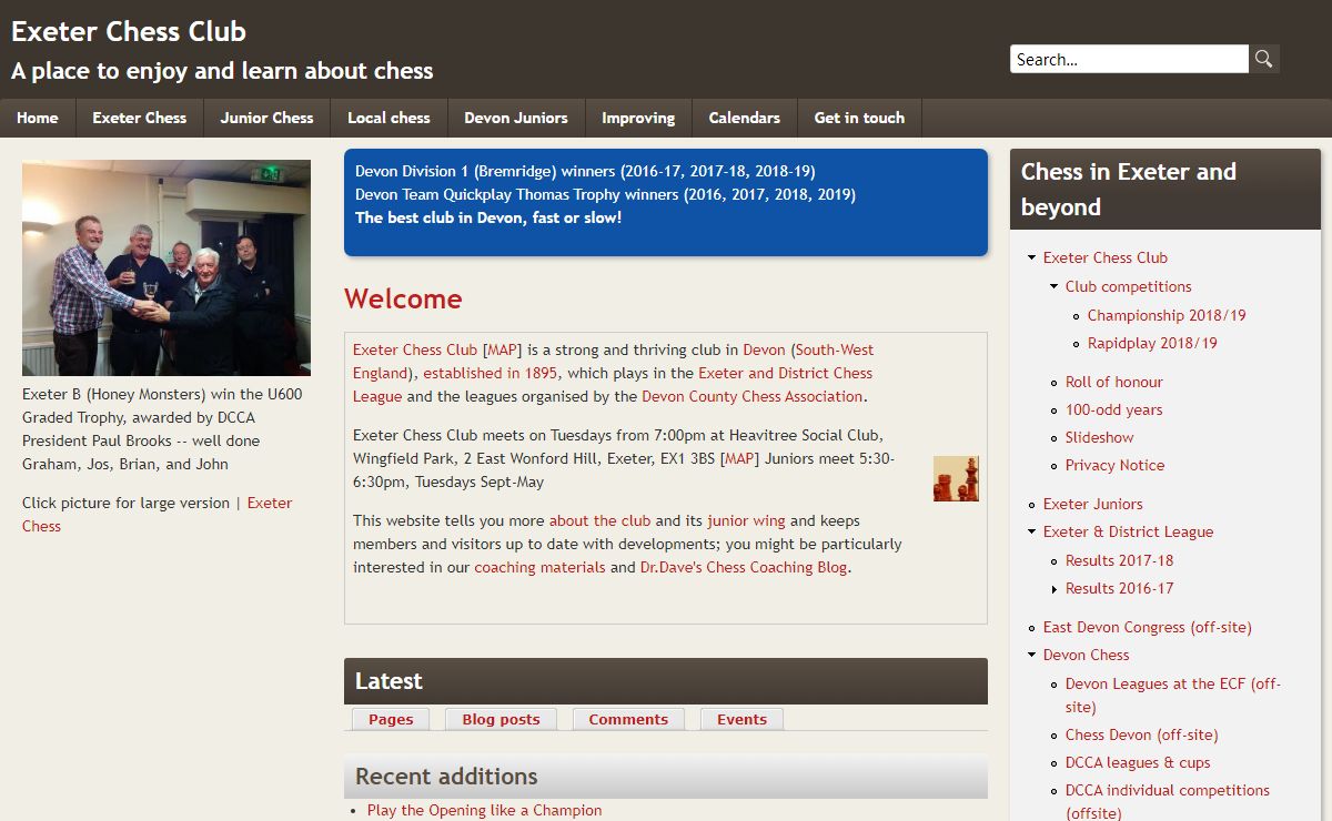 Exeter Chess Club | A place to enjoy and learn about chess