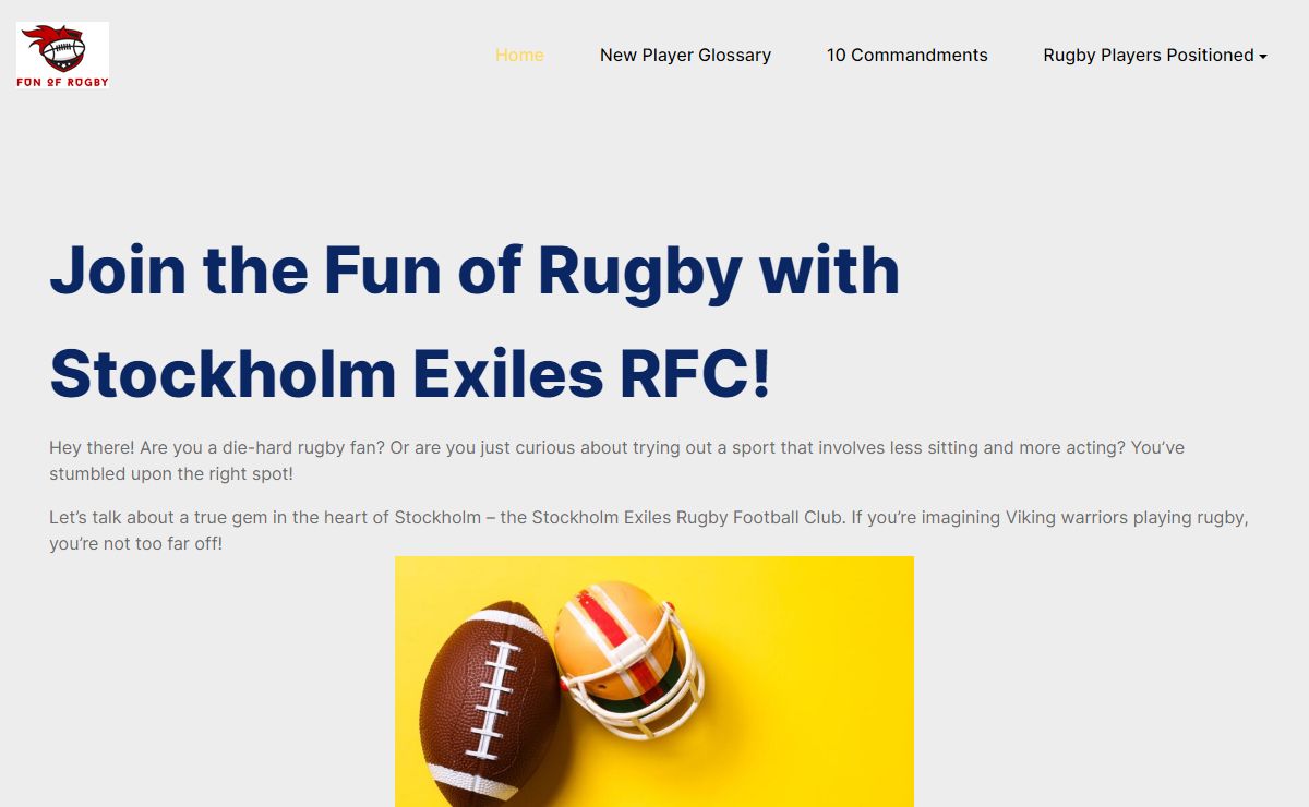 Discover Rugby in Stockholm with Stockholm Exiles RFC