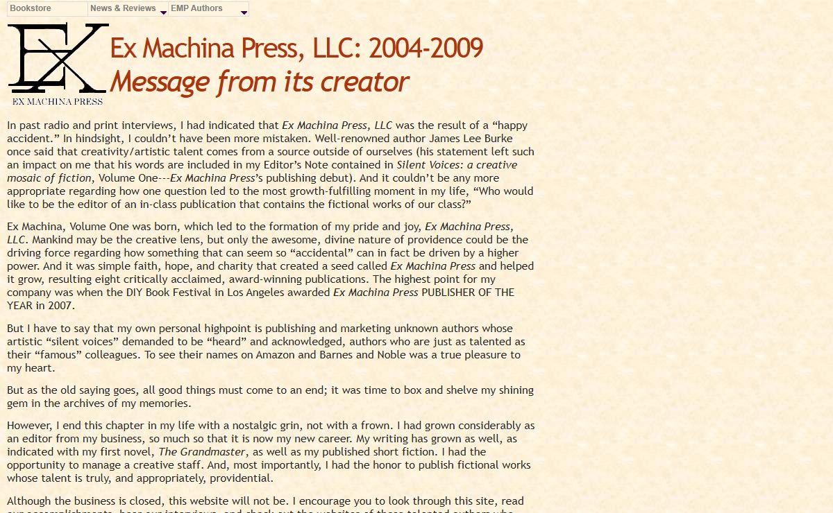 Home of Ex Machina Press