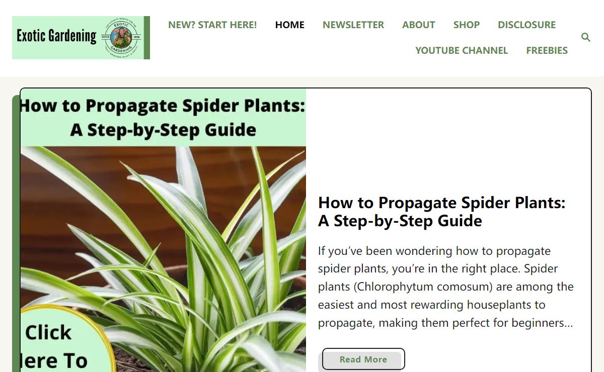 Exotic Gardening - The Ultimate Website for the Truly Obsessed Plant-A-Holic - Since 1998!