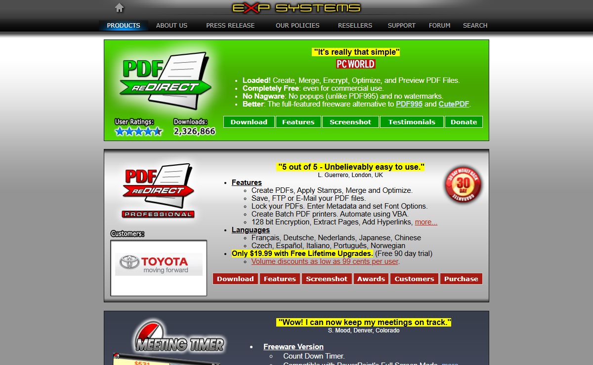 PDF reDirect - The free PDF Creator alternative to pdf995, cutepdf and freepdf