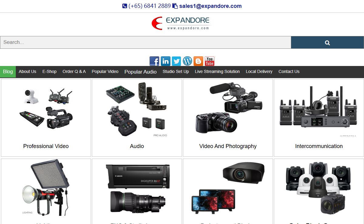 Professional Video, Audio, Lighting,  and Communication Equipment Supplier and System intergration