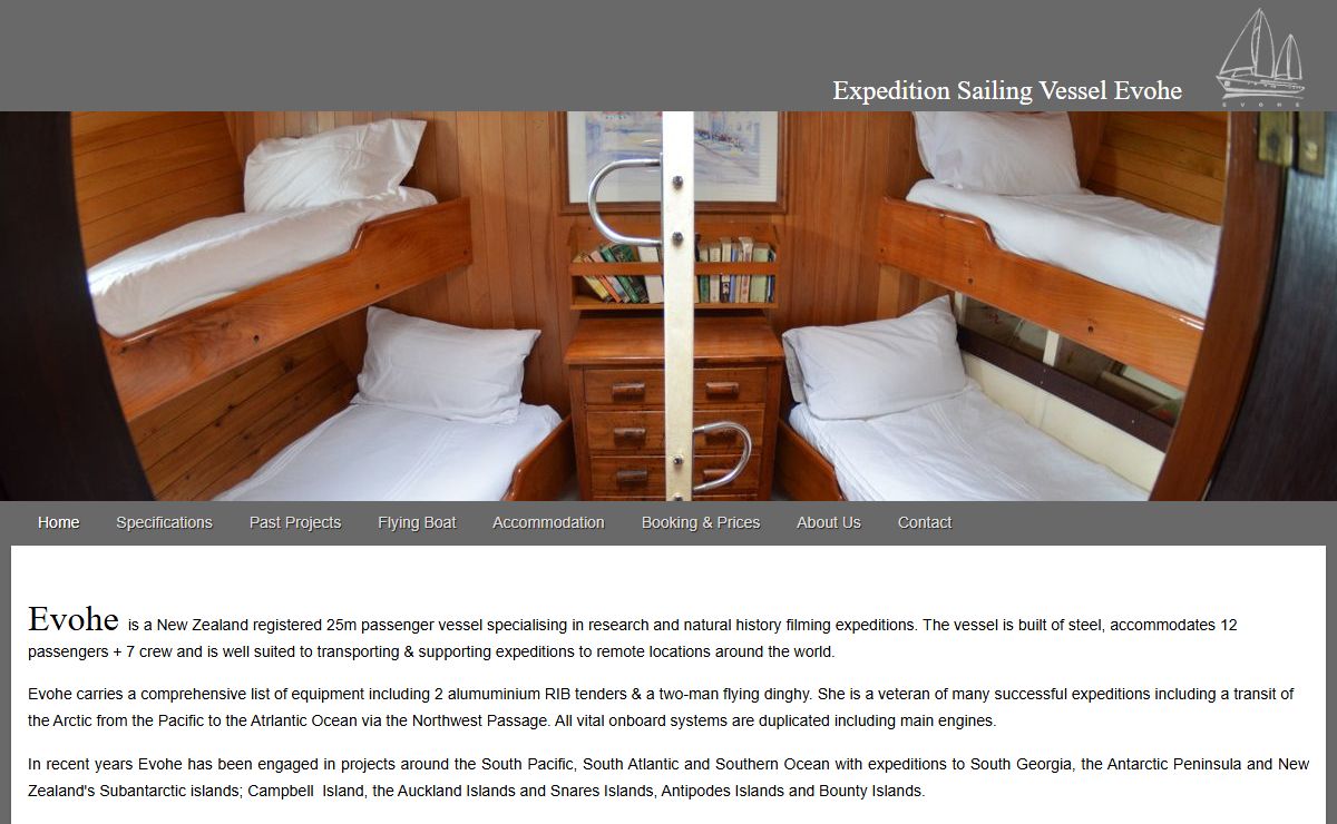 EVOHE, expedition sailing vessel