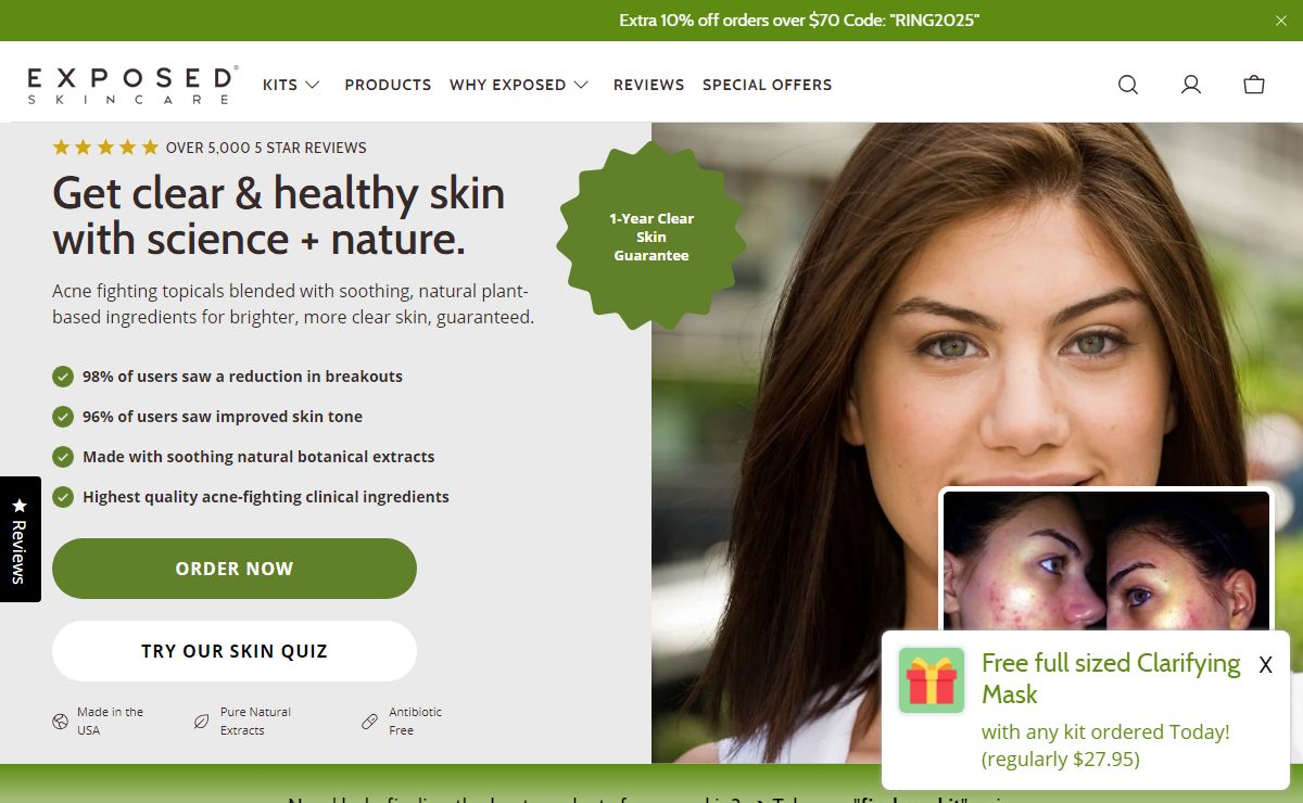 Exposed Skin Care - Best Acne Treatment Combining Science & Nature