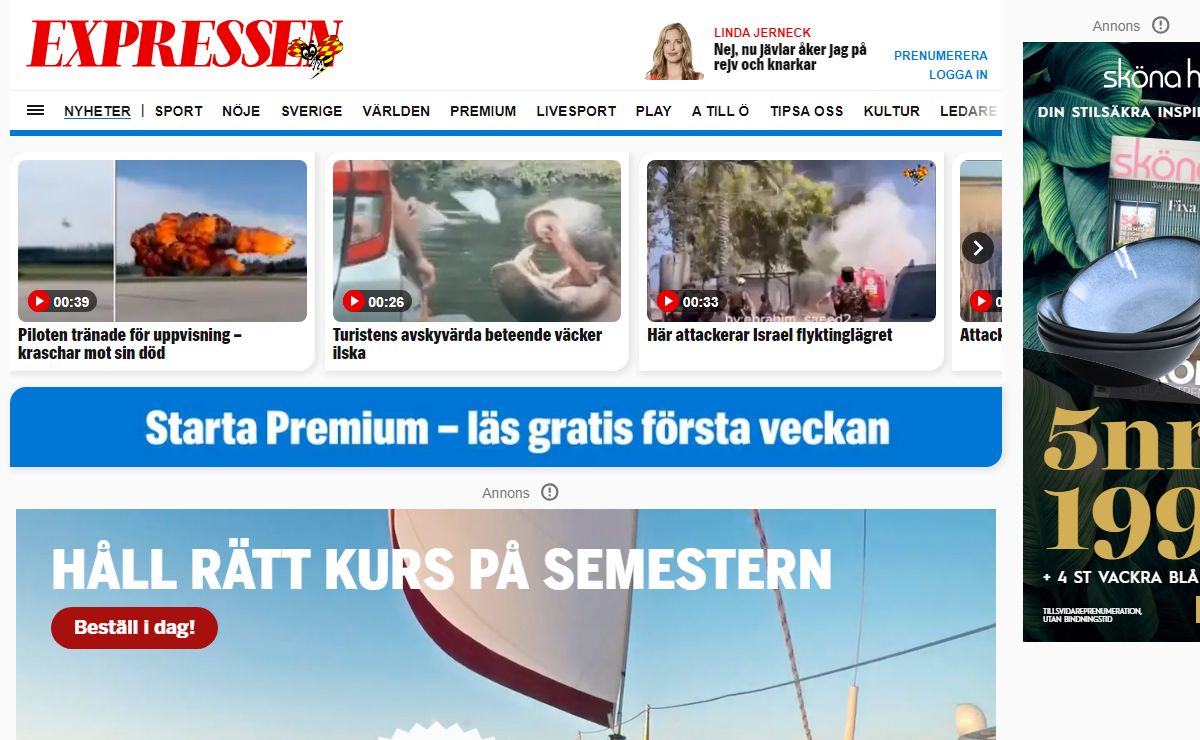 Nyheter - senaste nyheterna i Sverige och världen
