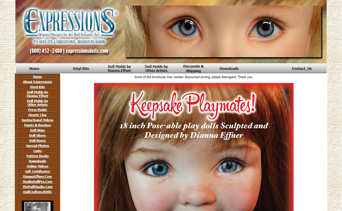 Porcelain Doll Molds and Vinyl Doll Kits by Expressions - Dolls, Vinyl Doll Kits, Porcelain Doll Molds, Porcelain Doll Supplies, Porcelain Dolls, Vinyl Dolls, Porcelain Doll Accessories, Porcelain Doll Instructional Videos, Custom Porcelain Dolls