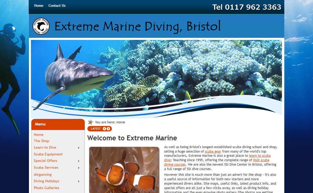 Extreme Marine Diving, Bristol - Home