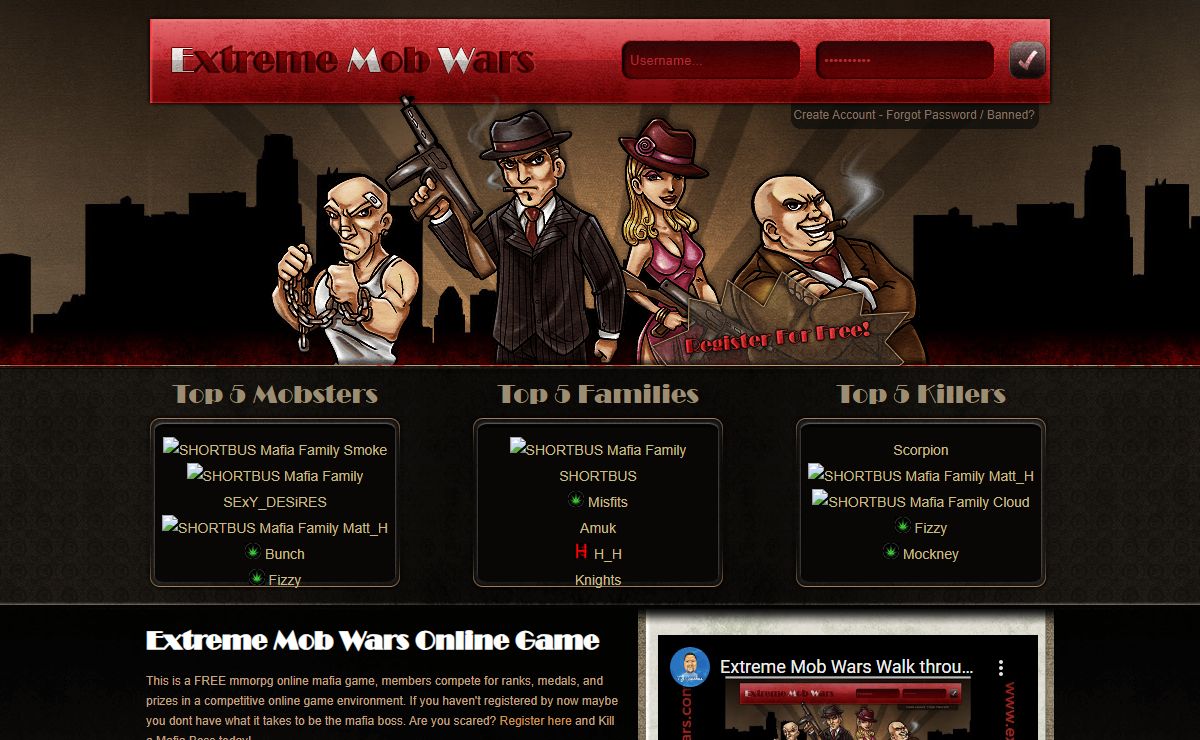 Extreme Mob Wars - Online MMORPG Role Playing Mafia Game