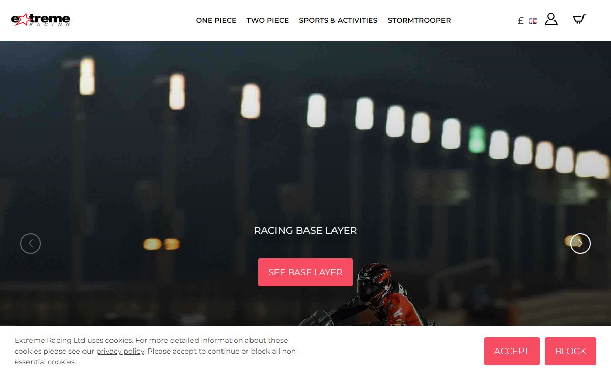 extreme racing base layers FREE SHIPPING