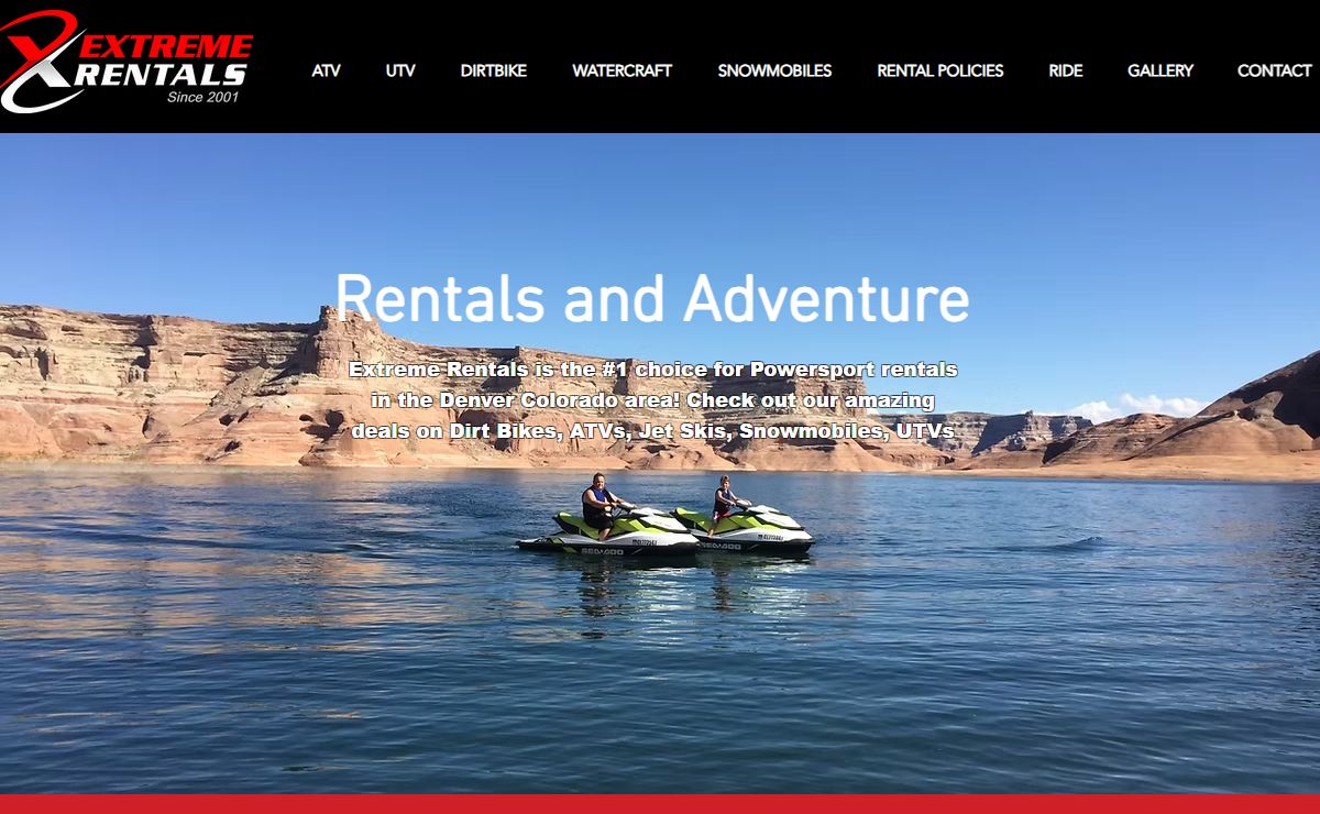 Extreme Rentals ATV, Jet Ski, Snowmobile, Dirt Bike, and UTV rental in the Denver Area. 5741 W 6th Ave Lakewood CO