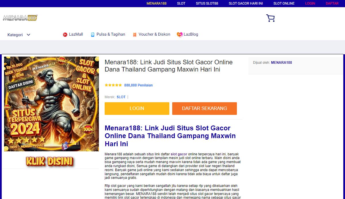 Menara188: Link Judi Situs Slot Gacor Online Dana Thailand Gampang Maxwin Hari Ini