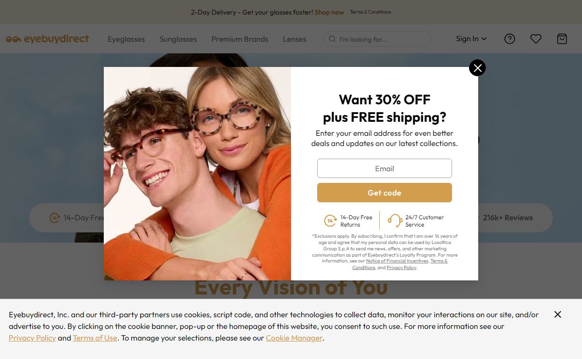 Buy Prescription Glasses Online from $6 | Eyebuydirect
