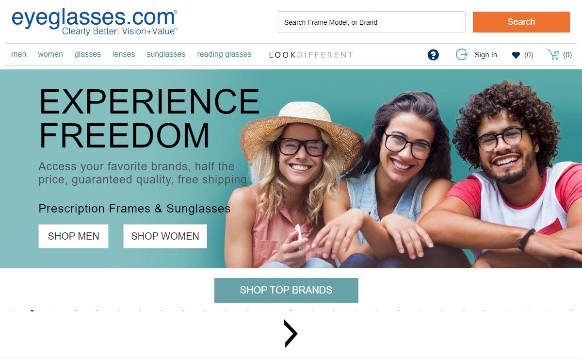 Eyeglasses.com: Glasses Online | Buy Prescription Glasses