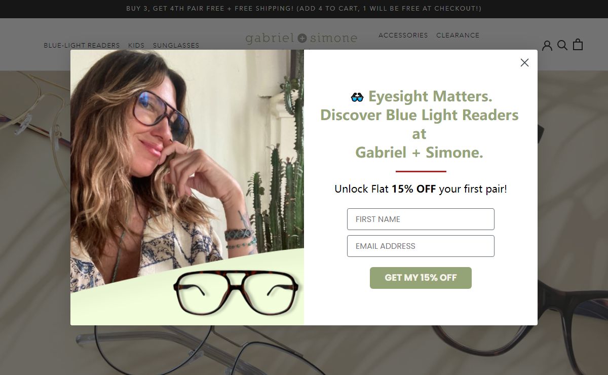 Gabriel + Simone | Readers & Blue Light Glasses | Brooklyn NY