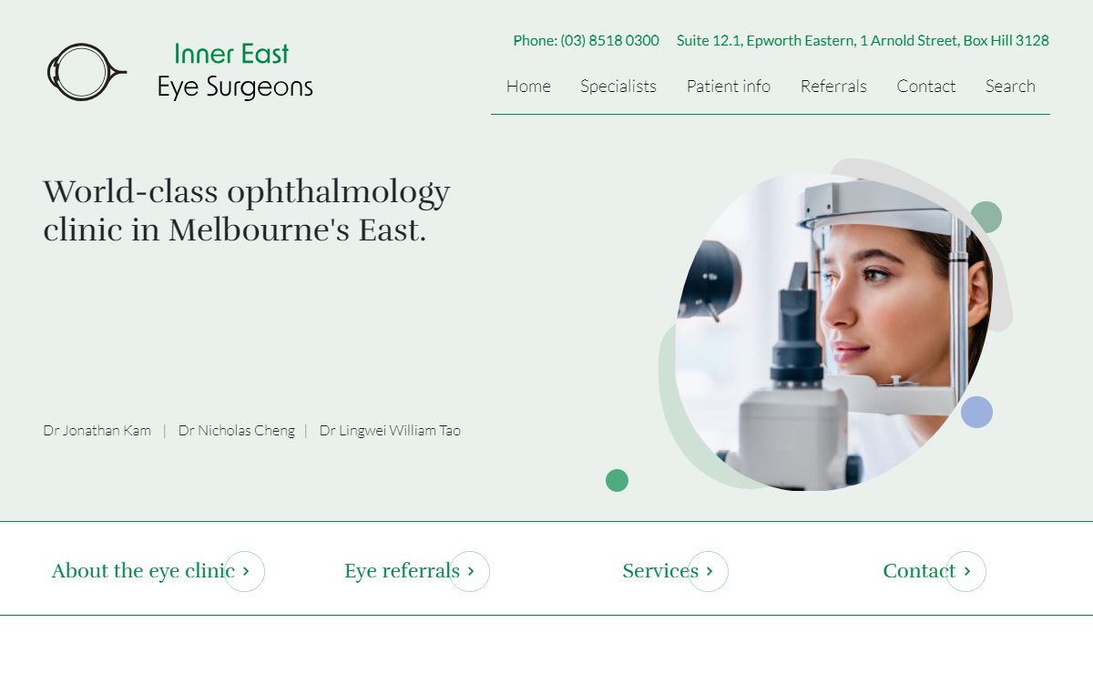 Inner East Eye Surgeons | Melbourne | Ophthalmologists