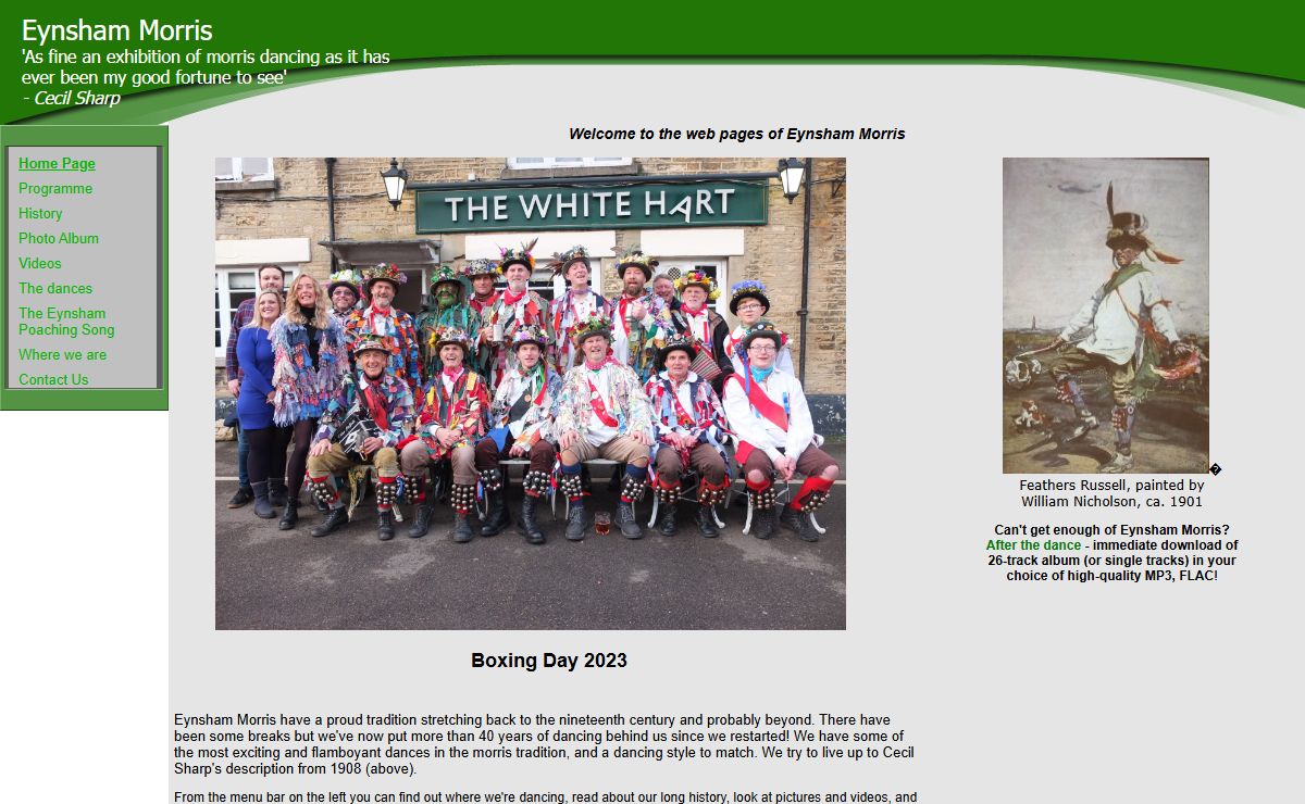 Welcome to eynshammorris.org.uk