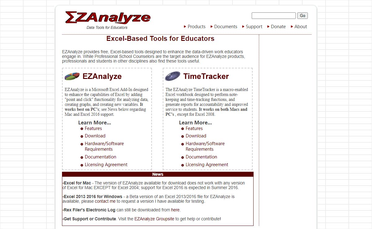 EZAnalyze - Data Tools for Educators