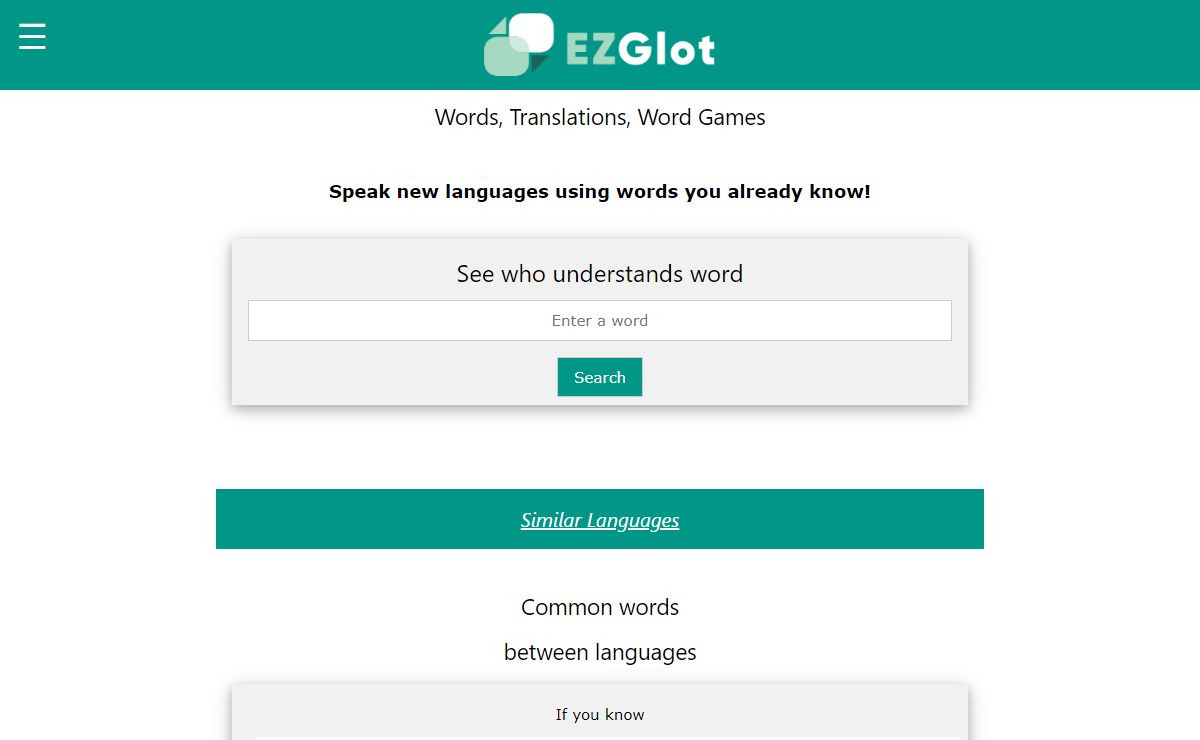 Words, Translations, Word Games