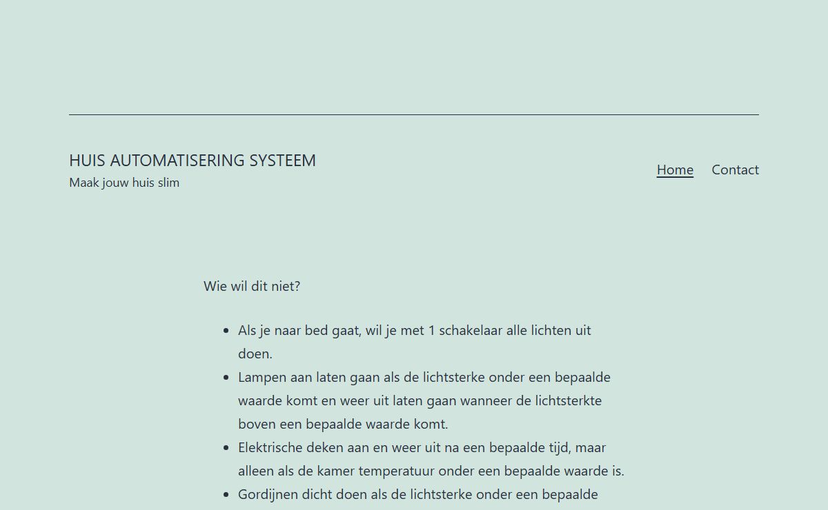 Huis Automatisering Systeem – Maak jouw huis slim