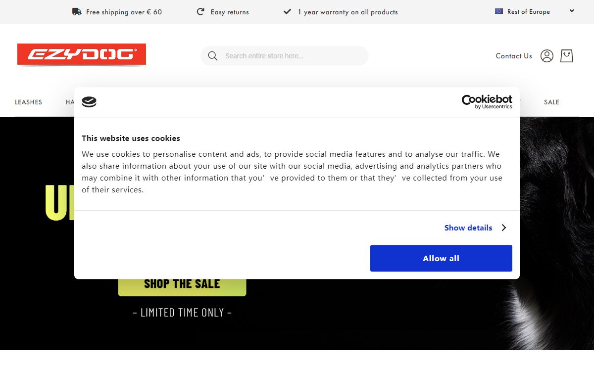 EzyDog.eu Online Store - Dog Leashes | Collars | Harnesses - EzyDog.eu