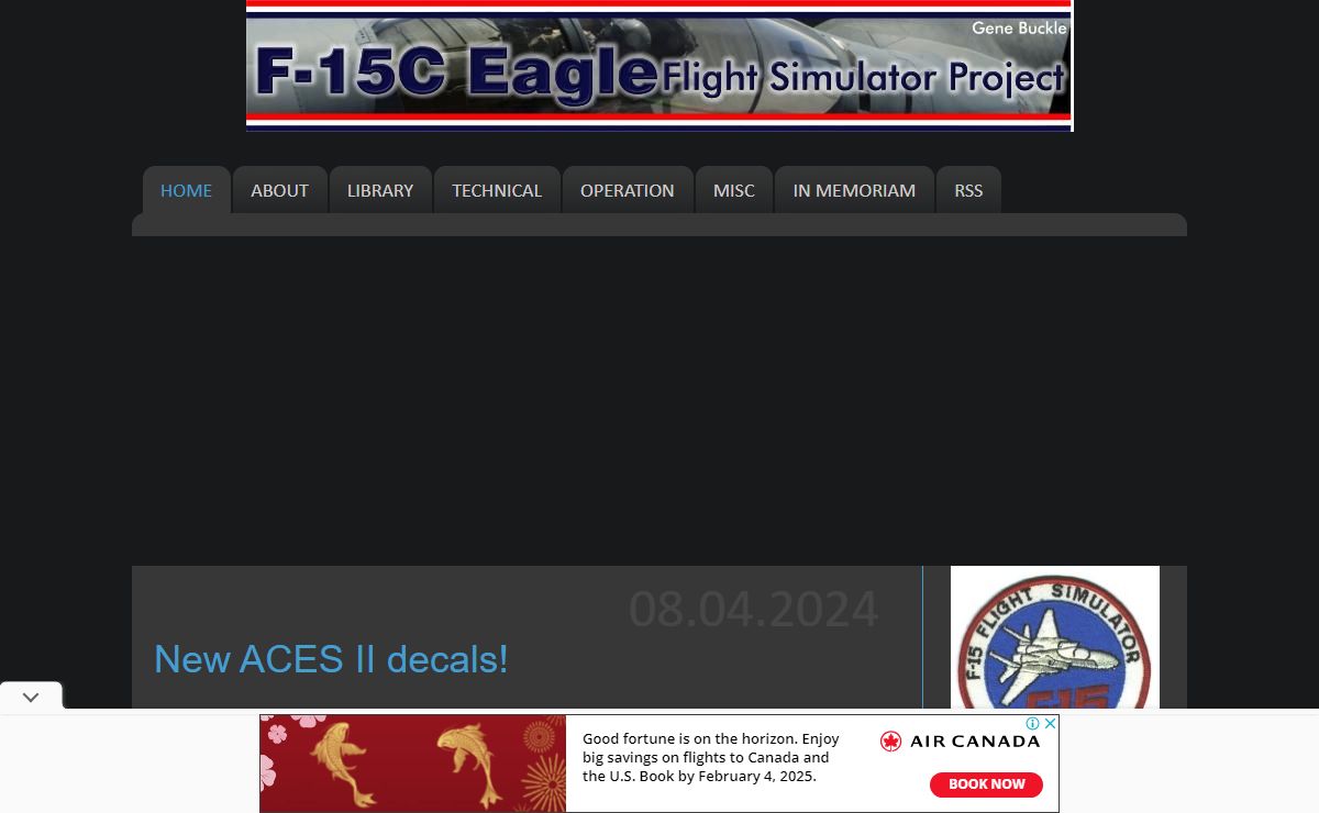 F-15C Flight Simulator Project