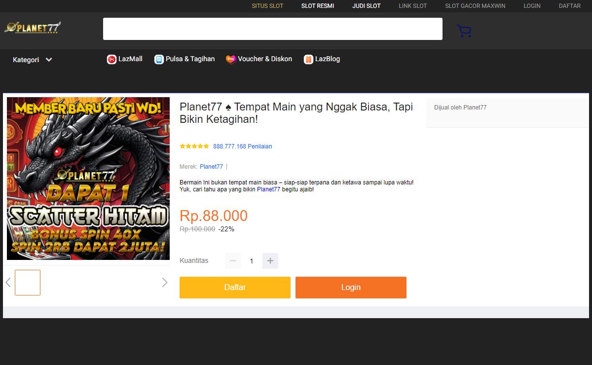 Planet77 ♠ Tempat Main yang Nggak Biasa, Tapi Bikin Ketagihan!