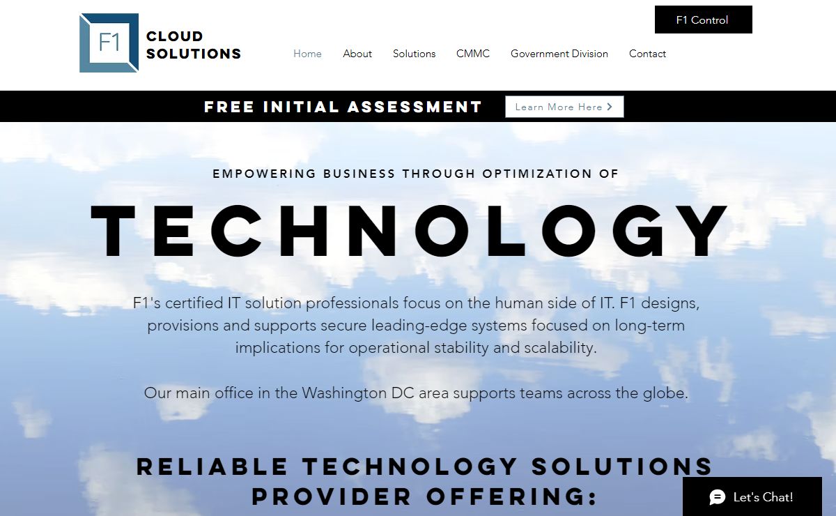 Reliable Technology Solutions Provider | F1 Cloud Solutions