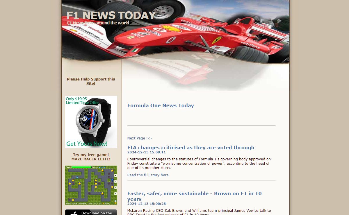 F1 News Today