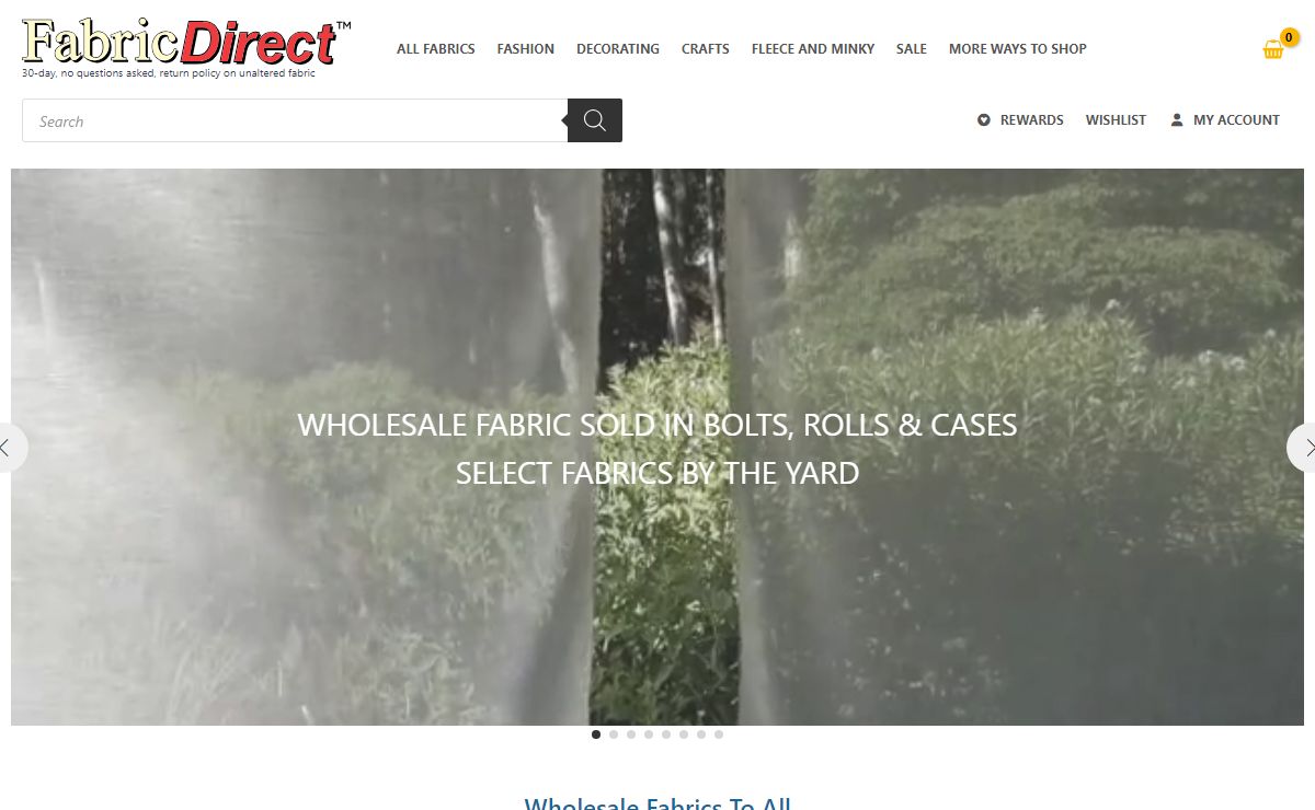 Wholesale Fabric: Fashion, Decorating, Wedding, & Craft Fabric Direct
