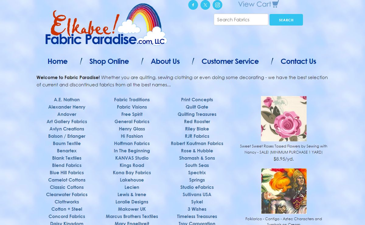 Welcome to Elkabee's FabricParadise.com, LLC