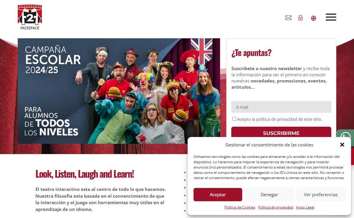 Face 2 Face Theatre Company - Teatro Interactivo en Inglés