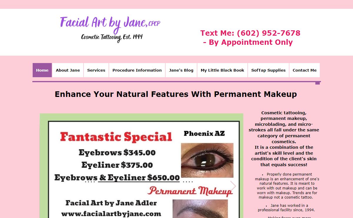 Permanent Makeup | Facial Art By Jane | Phoenix AZ