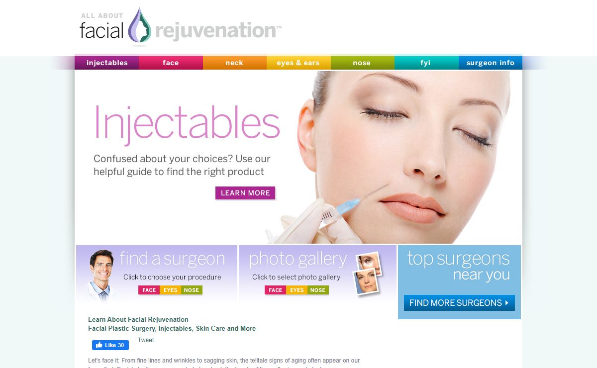 Facial Plastic Surgery - All About Facial Rejuvenation