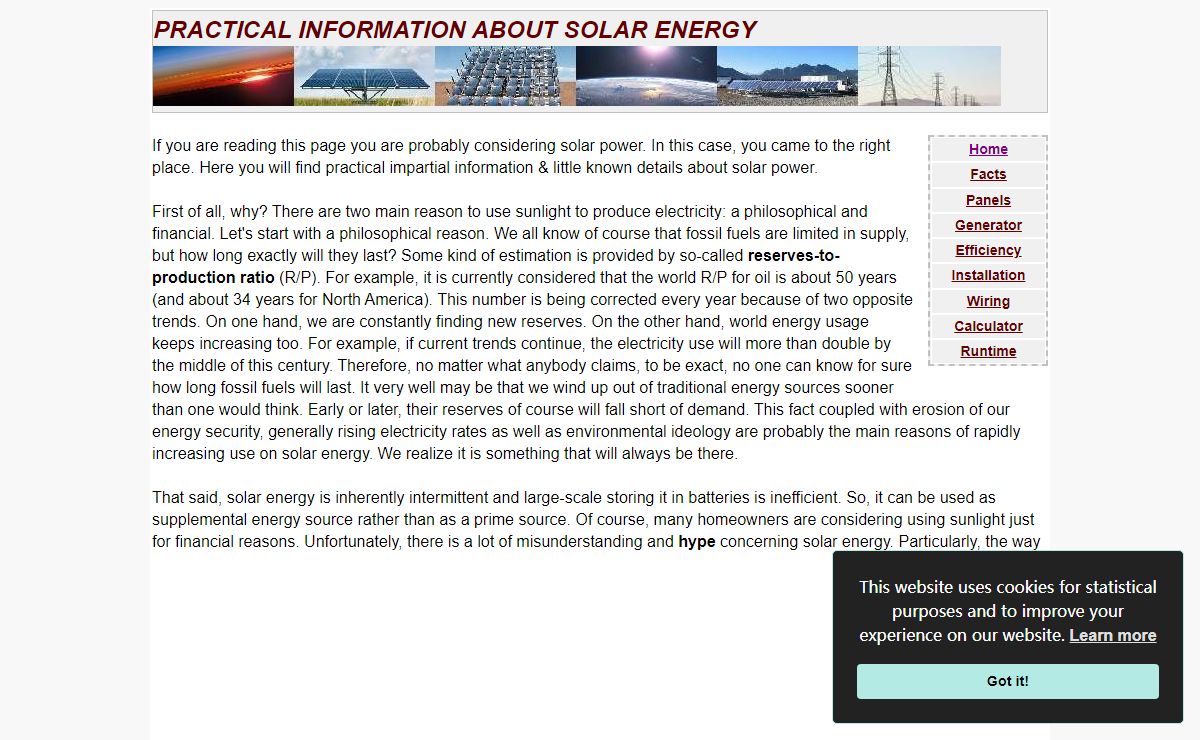 Solar Energy Facts- All About PV