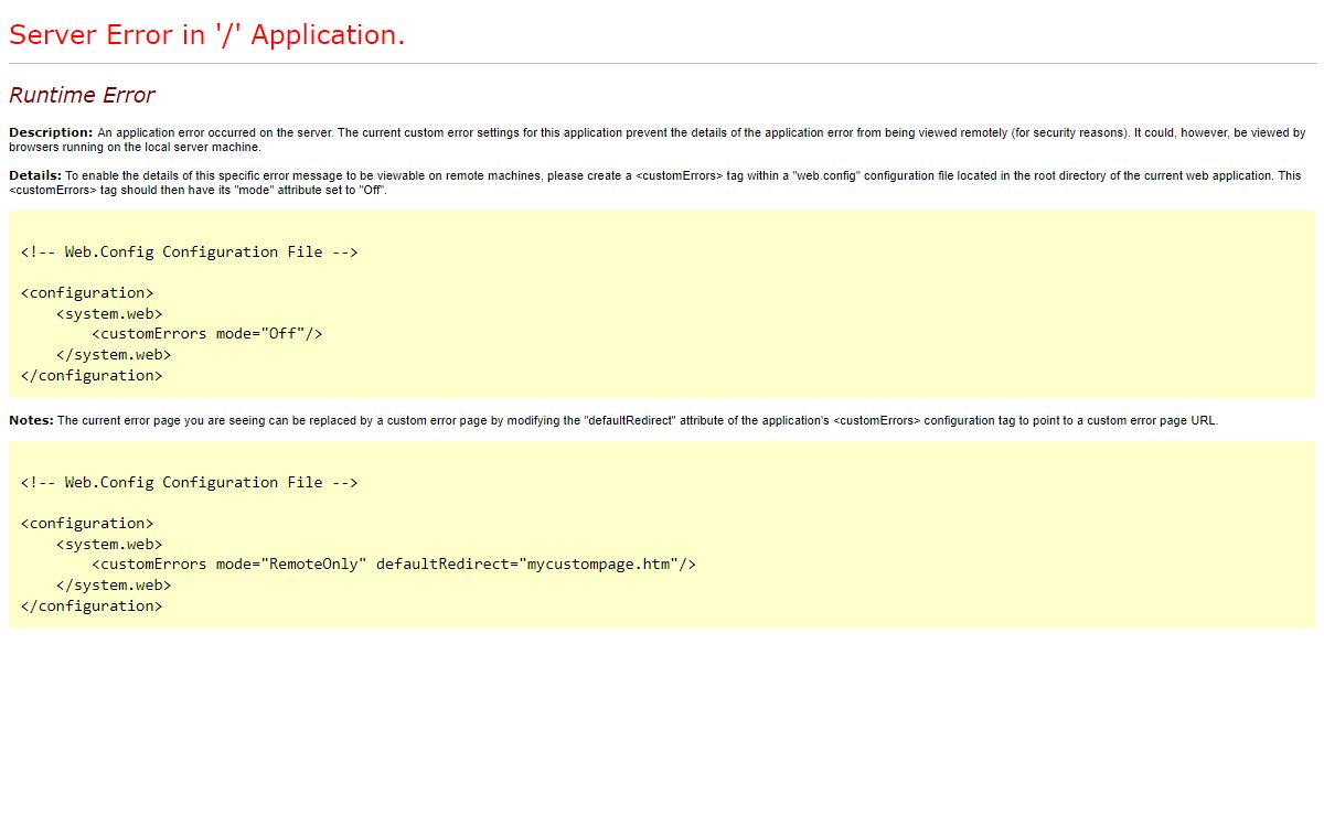 Runtime Error