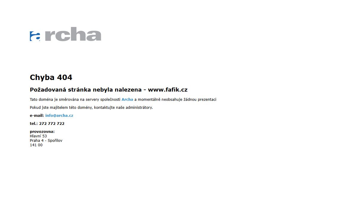 Archa - software, hardware, internet, webdesign, správa PC sítí