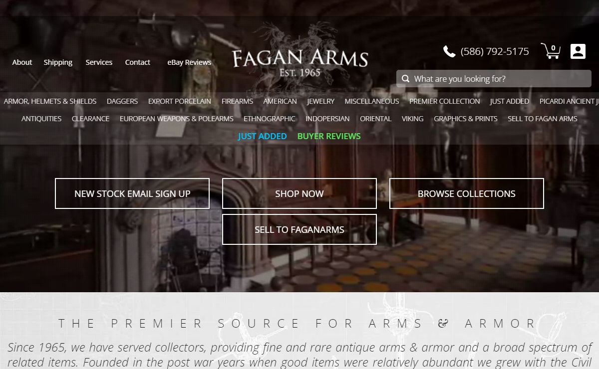 Antique Swords, Arms & Armor Since 1965 | Fagan Arms – Fagan Arms