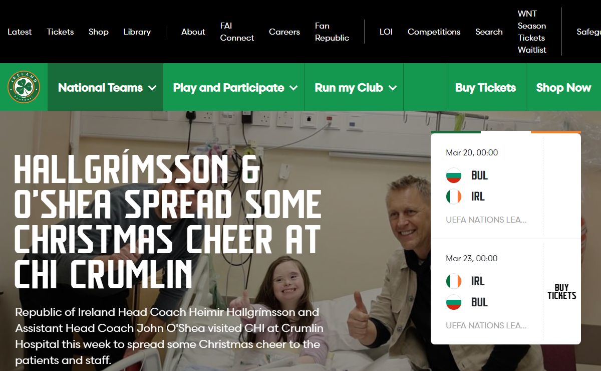 Football Association of Ireland | National Teams