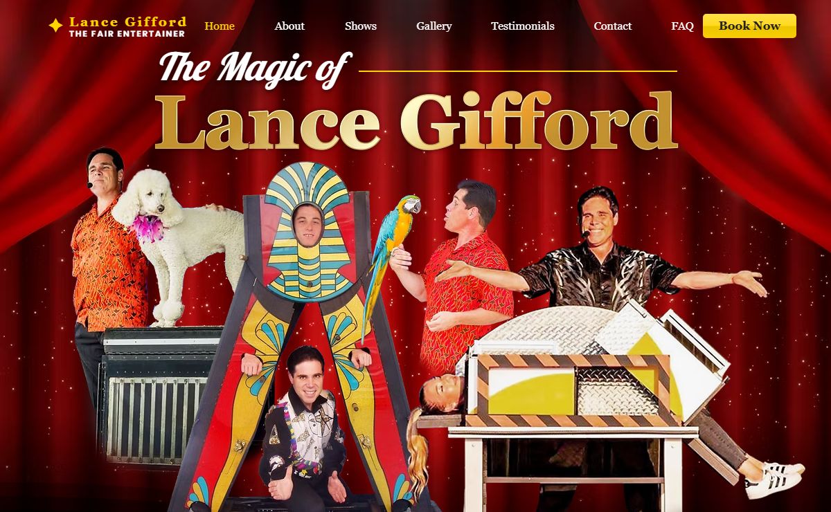 Lance Gifford Fair Entertainer #1 Fair Illusionist and Hypnotist