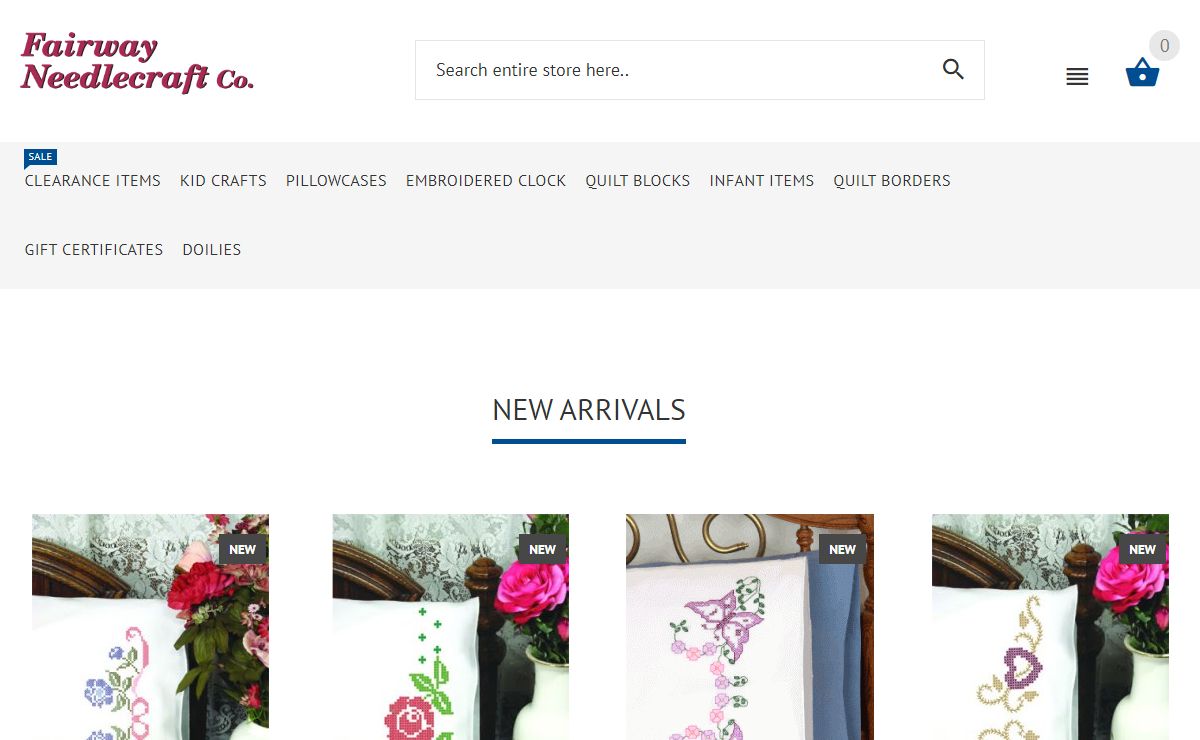 Fairway Needlecraft Co., The manufacturer of Stamped Art Needlework