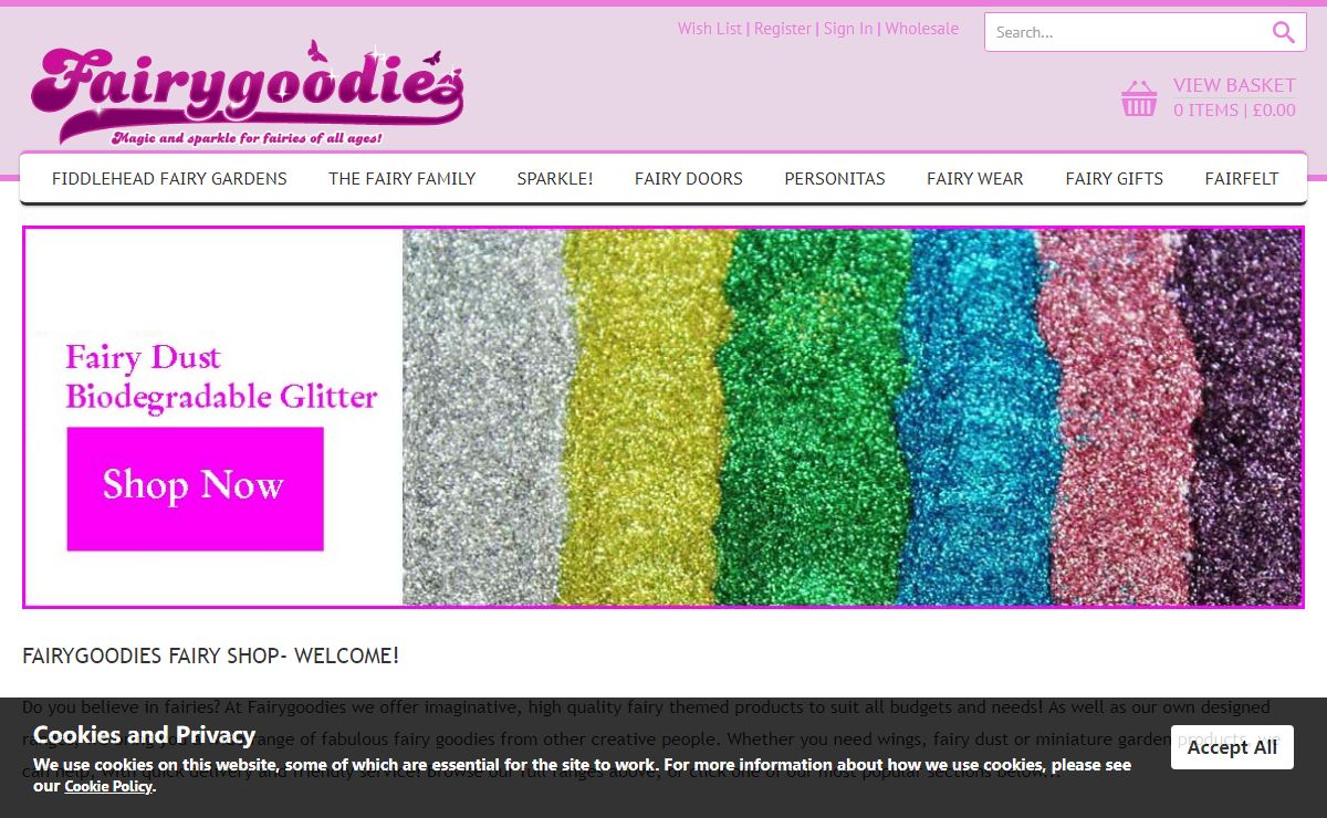 Fairygoodies Fairy Shop | UK Fairy Products Retailer