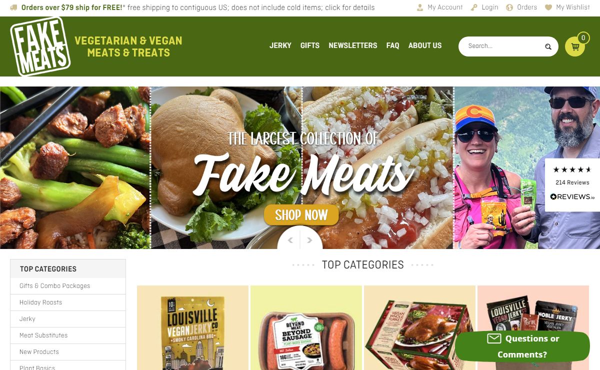 FakeMeats.com | Vegetarian & Vegan Meats & Treats