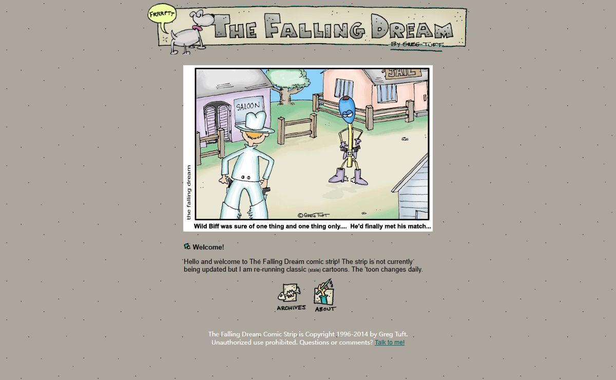 The Falling Dream Comic Strip - Home