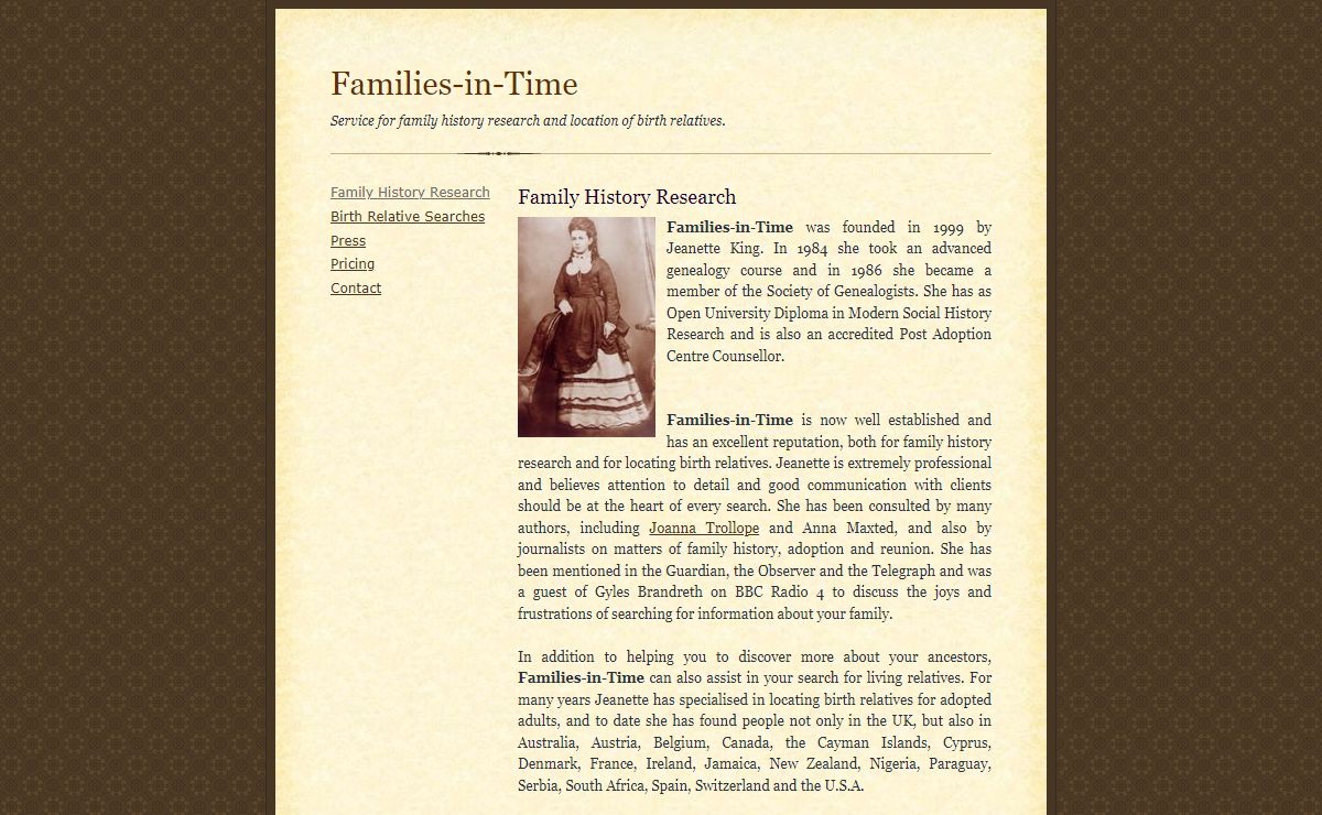 Families-in-Time
