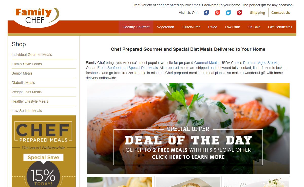 Family Chef ® | Prepared Gourmet Meals, Home Delivered Meals