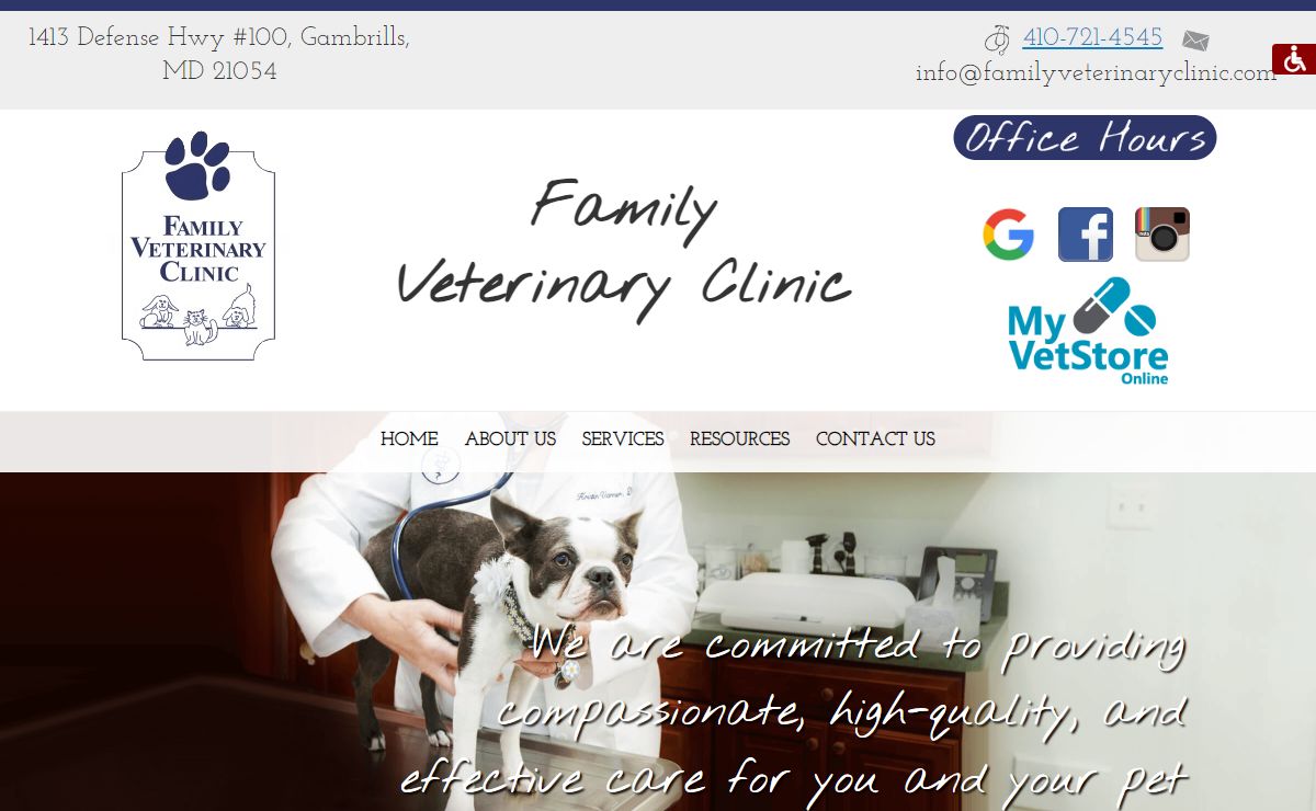 Family Veterinary Clinic - Crofton & Gambrills, MD - Home