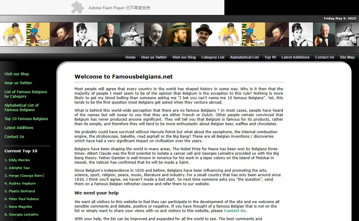Famous Belgians Homepage